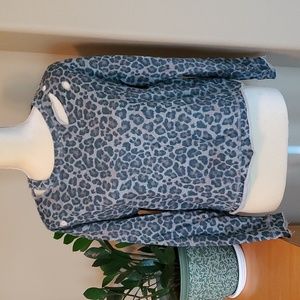 Leopard Distressed Crewneck